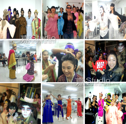 北京化妆学校学员化妆晚会party