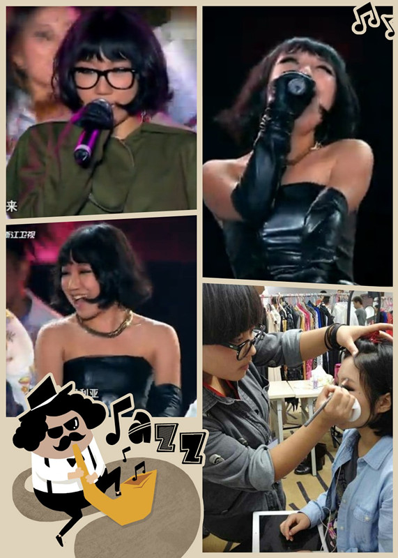 好声音广州站吴莫愁外星人造型黄鹤一人变两造型